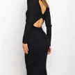 New Style Women's Suits Sweater Dresses Women's Solid Color Backless Bow Tight Dresses