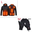 Winter Heated Jacket USB Electric Cotton Coat Zip-up Heater Thermal Clothing Heating Vest For Men