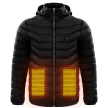 Men Heated Puffer Jacket Electric Heating Coat Insulated Hood Windbreaker 9Heat Zones