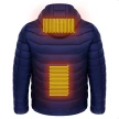 Men Heated Puffer Jacket Electric Heating Coat Insulated Hood Windbreaker 9Heat Zones