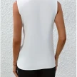 Summer V-Neck Shirt Solid Color Casual Office Daily Sleeveless Shirt Lightweight Women's Top Clothing