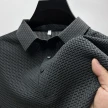 Mesh Ice Silk Short Sleeve T-shirt Mens Clothing