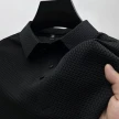 Mesh Ice Silk Short Sleeve T-shirt Mens Clothing