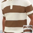 Mens Clothing Summer Fashion Lapel Sweater Short Sleeve Men Clothing Men Wears