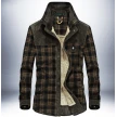 Winter Jacket Men Thicken Warm Fleece Jackets Coats Pure Cotton Plaid Jacket Military Clothes