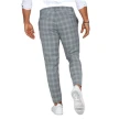 Plaid Print Pants Men's Casual Trousers Loose And Thin