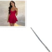 Sexy Suspender Skirt For Women Elegant Slim Strap Satin Backless Lace Up A-Line Short Dress Lady
