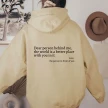 Dear Person Behind Me,the World Is A Better Place,with You In It,love,the Person In Front Of You,Women's Plush Letter Printed Ka