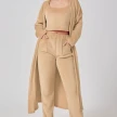 Cozy Pajama Set, 3 Piece Lounge Set, Cute Loungewear, Warm Suit Sets, Matching Set, Lounge Set, 3 Piece Pant Sets, Women Winter 