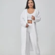 Cozy Pajama Set, 3 Piece Lounge Set, Cute Loungewear, Warm Suit Sets, Matching Set, Lounge Set, 3 Piece Pant Sets, Women Winter 