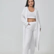 Cozy Pajama Set, 3 Piece Lounge Set, Cute Loungewear, Warm Suit Sets, Matching Set, Lounge Set, 3 Piece Pant Sets, Women Winter 