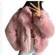 Winter Plush Coat Fashion Warm Thicken Fluffy Lapel Jacket Outwear Casual Long Sleeve Tops Womens Clothing